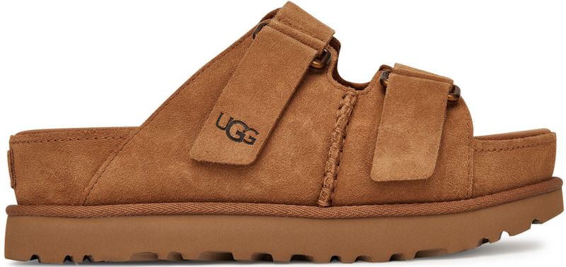 Ugg - Goldenstar Hi Slide - Teenslippers - Bruin - Suède