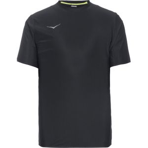 Hoka - Airolite Run - T-shirt - Zwart - Lichtgewicht Microgeperforeerd Mesh