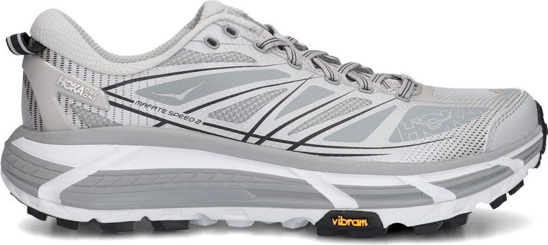 Hoka Mafate Speed 2 Sneakers Leatherlook Heren Grijs