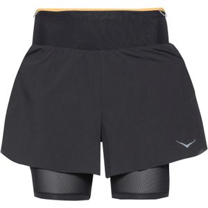 HOKA Womens Trail Short Hardloopshort (Dames |grijs)