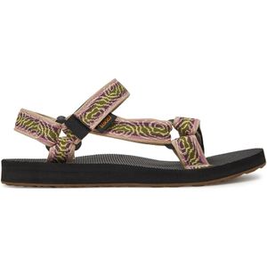 Teva - Original Universal - Sandalen - Archive Topo Olive Eggplant - 100% Textiel, EVA-voetbed, Durabrasion-rubberen zool