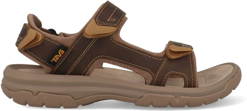 Teva - Langdon - Sandalen - Bruin - Verstelbaar met Klittenband, Leer, EVA Voetbed, Rubberen Zool