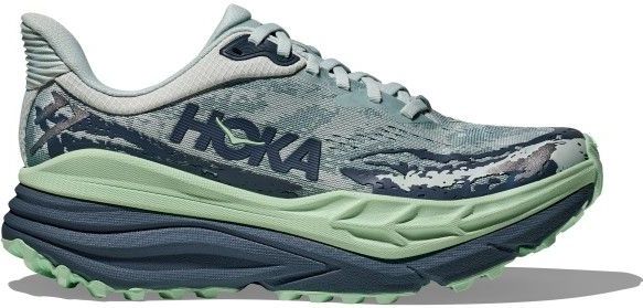 Hoka - Stinson 7 - Damesschoenen - Trail - Blue Green - Technische Jacquard Mesh