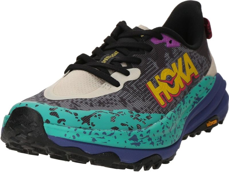 Hoka - Speedgoat 6 - Trailschoenen - Grijs - Geweven Textiel - Ademend Comfort
