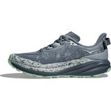Hoka - Speedgoat 6 - Damesschoenen - Blauw Groen - Ademend Bovenwerk