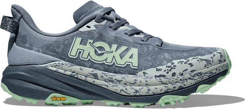 Hoka - Speedgoat 6 - Damesschoenen - Blauw Groen - Ademend Bovenwerk