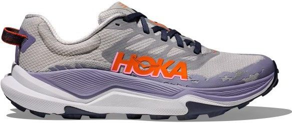 Hoka - Torrent 4 - Damesschoenen - Grijs Blauw Oranje - Lichtgewicht Dempende Trailgrip