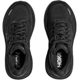 Hoka Bondi 9 - Hardloopschoenen - Zwart - Mesh - Dempende Zolen - Voorzien van Reflecterende Details