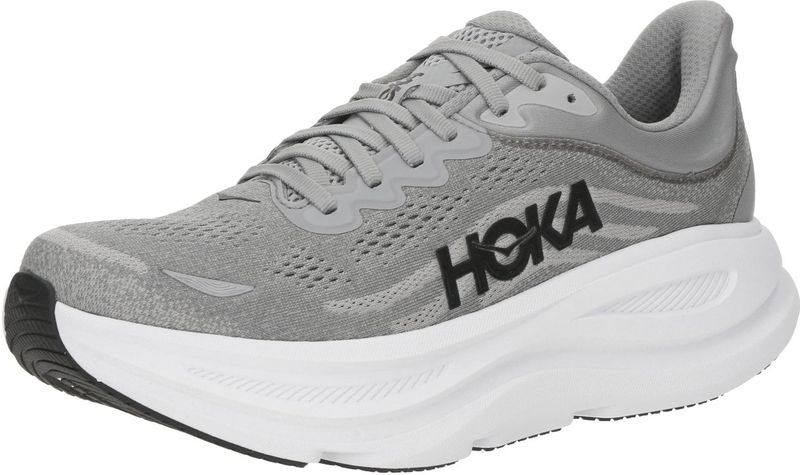 HOKA Bondi 9 - Hardloopschoenen - Grijs - EVA-schuim - Reflecterende Accenten