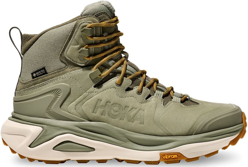 Hoka - Kaha 3 GTX - Heren Outdoor Laarzen - Khaki - Waterdicht Nubuckleer