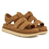 UGG - 1137890 Goldenstar - Leren Sandalen - Bruin - Verstelbaar Enkelbandje, Klittenbandsluiting