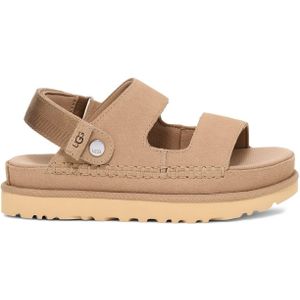 UGG - 1137890 Goldenstar - Leren Sandalen - Bruin - Verstelbaar Enkelbandje, Klittenbandsluiting