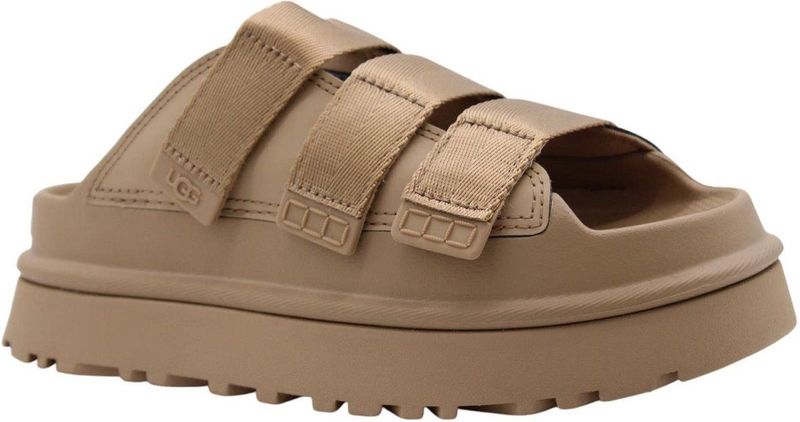 Ugg - Goldenglow Slide - Teenslippers - Beige - Glinsterend Materiaal
