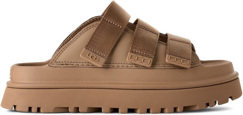 Ugg - Goldenglow Slide - Teenslippers - Beige - Glinsterend Materiaal