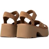 UGG - 1137890 Goldenstar - Leren Sandalen - Bruin - Verstelbaar Enkelbandje, Klittenbandsluiting