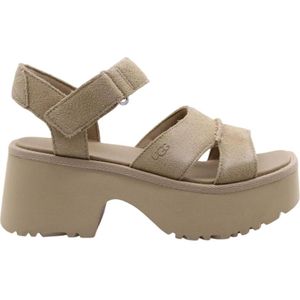 Ugg New Heights Ankle Strap Sandalen Beige EU 40 Vrouw