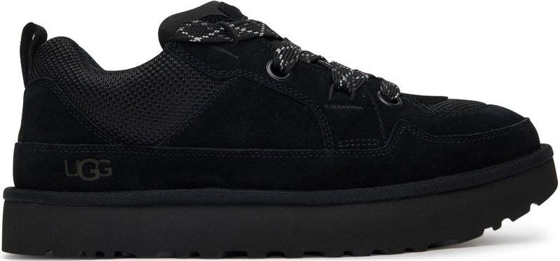 UGG Lo Lowmel - Sneaker - Zwart - Suède en Gerecycled Canvas-Mesh