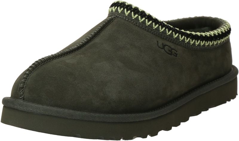 UGG - Tasman Slipper 5950 - Pantoffels - Donkergroen - Bovenwerk van Suède, Gevoerd met Schapenvacht en Lyocell