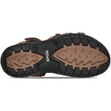 Teva - Tirra - Wandelsandaal - Zwart - Premium Leer, Klittenbandsluiting, Shoc Pad™