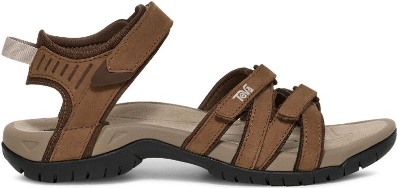 Teva - Tirra - Wandelsandaal - Zwart - Premium Leer, Klittenbandsluiting, Shoc Pad™