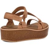 Teva - Madera Wedge - Dames Sandaal - Groen - Leer - Sleehak van Kurk
