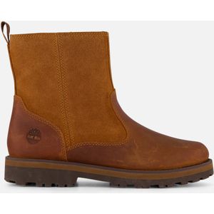 Timberland - Courma Kid Mid - Laarzen - Medium Brown - Premium Leer, Nep Bontvoering, Uitneembaar OrthoLite-voetbed