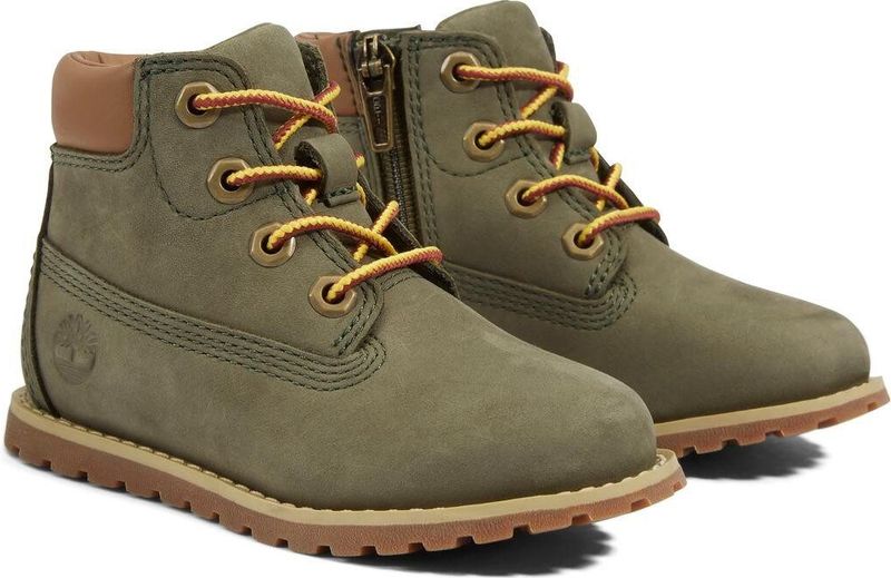 Timberland - Pokey Pine Mid W/Zip - Laarzen - Leaf Green