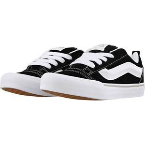 Vans - Knu Skool - Unisex Schoenen - Zwart - Leer