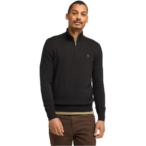 Timberland - Katoenen Heren Sweater - Blauw - Met Rits