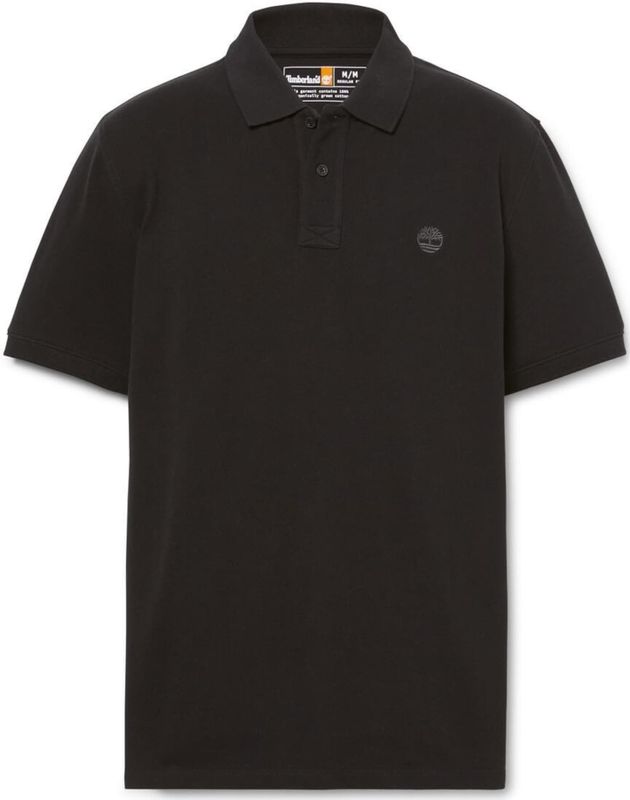 Timberland - Polo Shirt - Wit - Heren - Katoen - Organisch Katoen met Logo