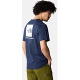 The North Face - SS Box Nse Tee - T-shirt - Summit Navy/TNF White