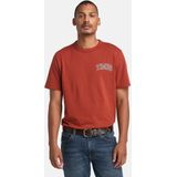 Timberland - Short Sleeve Chest Timbs Graphic Tee - T-Shirt - Burnt Henna - 100% Katoen