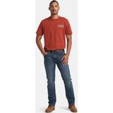 Timberland - Short Sleeve Chest Timbs Graphic Tee - T-Shirt - Burnt Henna - 100% Katoen