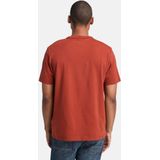 Timberland - Short Sleeve Chest Timbs Graphic Tee - T-Shirt - Burnt Henna - 100% Katoen