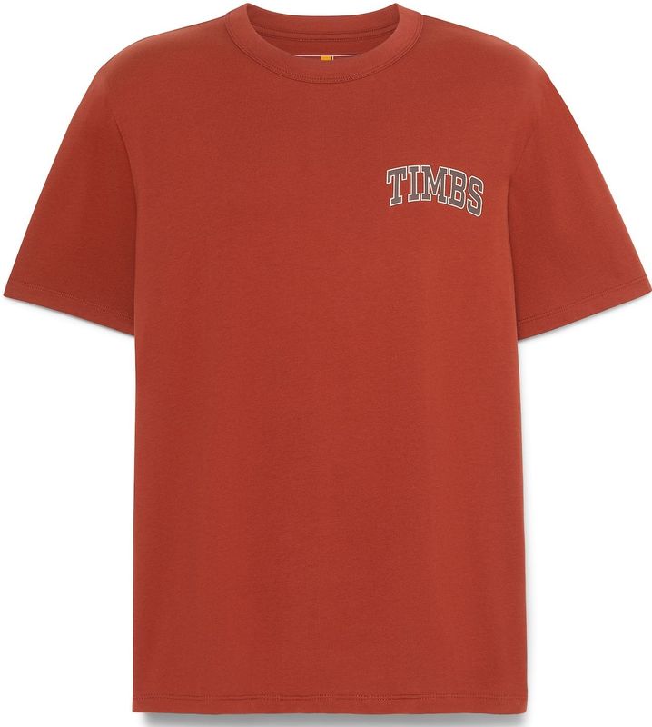 Timberland - Short Sleeve Chest Timbs Graphic Tee - T-Shirt - Burnt Henna - 100% Katoen