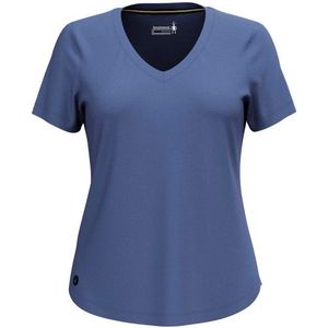 Smartwool - Active Ultralite V Neck - Technisch T-shirt - Blauw