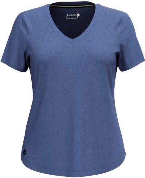 Smartwool - Active Ultralite V Neck - Technisch T-shirt - Blauw