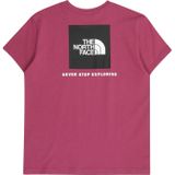 The North Face - Redbox Tek S/S Relaxed Tee - T-shirt - Purper/Roze - 100% Katoen