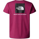The North Face - Redbox Tek S/S Relaxed Tee - T-shirt - Purper/Roze - 100% Katoen