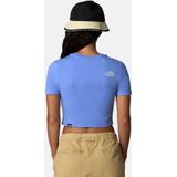 The North Face - T-shirt - Korenbloemblauw - Katoen - Ronde Hals - Korte Mouwen