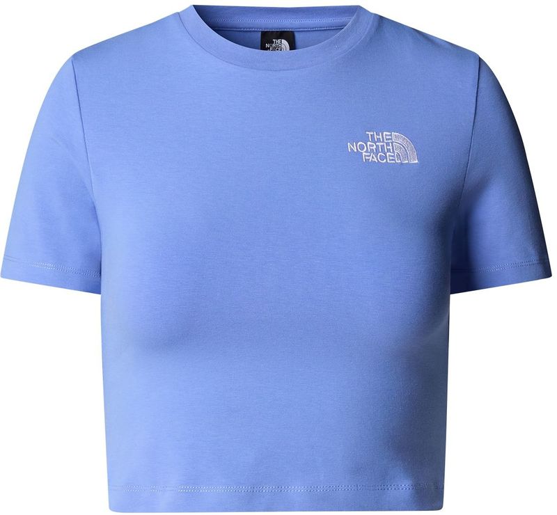 The North Face - T-shirt - Korenbloemblauw - Katoen - Ronde Hals - Korte Mouwen