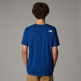 The North Face - Mountain Line - T-shirt - Blauw - Korte Mouwen - Gerecycled Katoen
