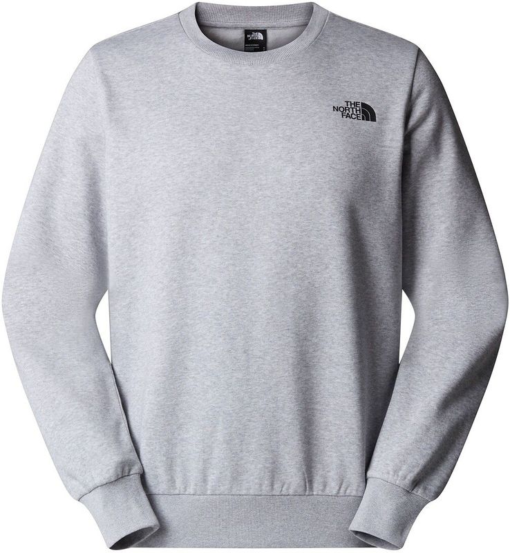 Sweater - Mélange - Sweatstof - Geribbelde Kraag - Lange Mouw