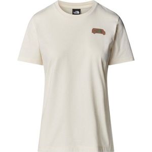 The North Face SS Outdoor Graphic T-Shirt voor dames White Dune S