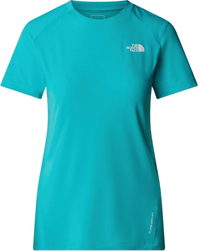 The North Face - Lightning Alpine - Technisch T-shirt - Blauw - Sneldrogend, FlashDry XD, 92% Polyester, 8% Elastaan