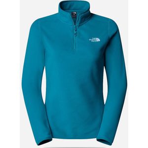 The North Face 100 Glacier 1/4 Zip Fleece Dames Deep Teal L