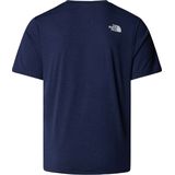 The North Face - 24/7 T-shirt - Summit Navy Dark Heather - Gerecycled Materiaal - FlashDry Technologie