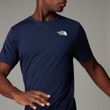 The North Face - 24/7 T-shirt - Summit Navy Dark Heather - Gerecycled Materiaal - FlashDry Technologie