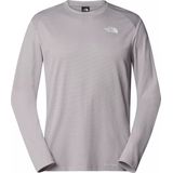 The North Face Shadow-t-shirt Met Lange Mouwen Voor Heren Moonstone Grey male