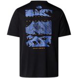 T-shirt - Grafisch Motief - Zwart - 100% Polyester - FlashDry Technologie